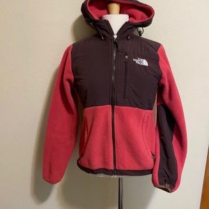 The North Face hooded Denali jacket fleece